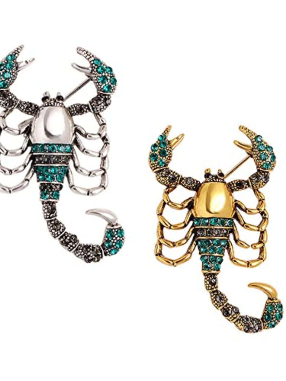 New -  2Pcs Scorpion Insect Brooch Enamel pin Metal Lapel pin Men Jewelry Gifts‎